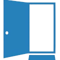 open door icon - link to housing applicants